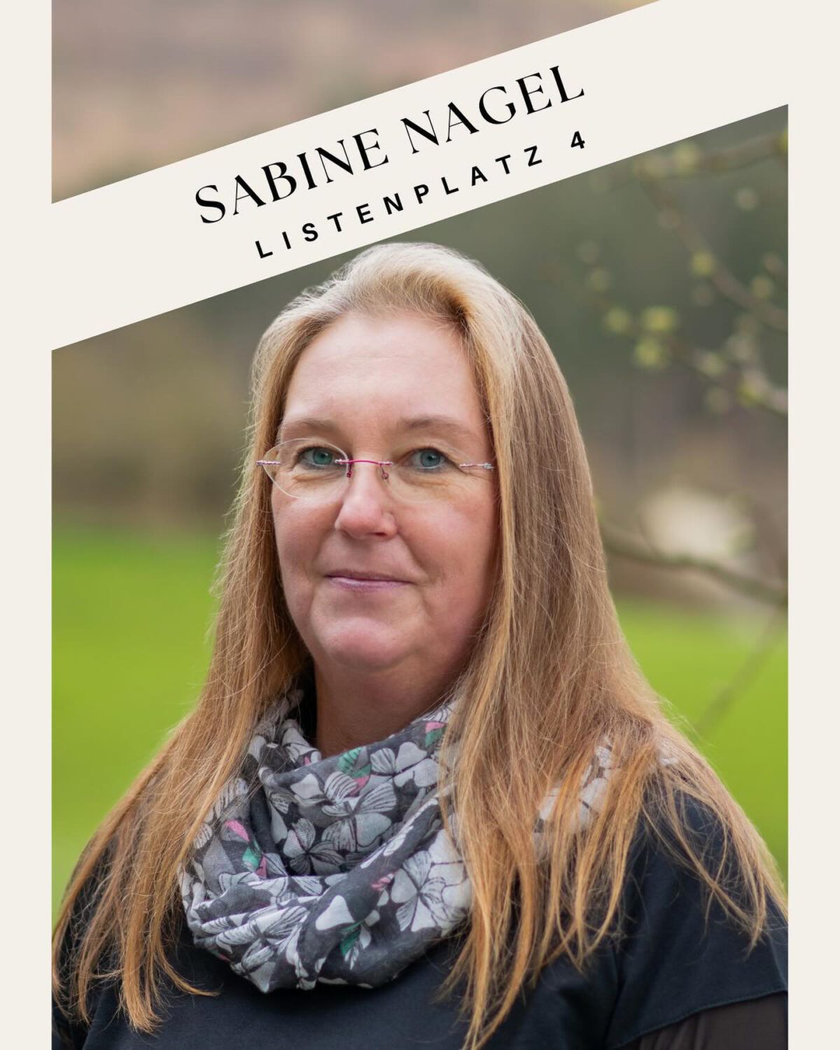 Kandidatin Sabine Nagel